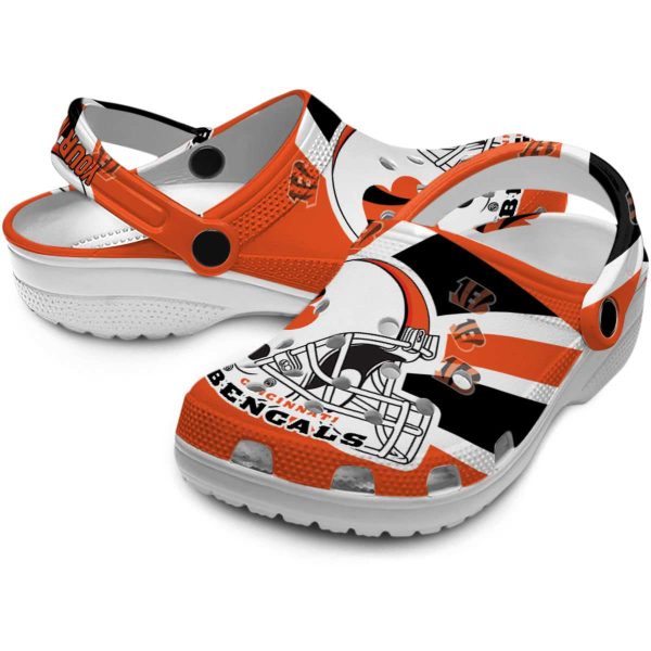 Customized Cincinnati Bengals Football Helmet Crocs Latest Model