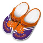 Customized Clemson Tigers Baseball Motif Crocs Best selling