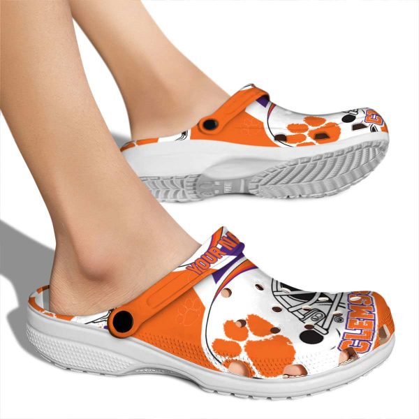 Customized Clemson Tigers Football Helmet Crocs High quality