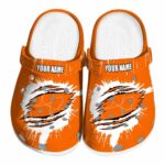 Customized Clemson Tigers Splash Motif Background Crocs Best selling