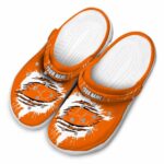 Customized Clemson Tigers Splash Motif Background Crocs Best selling