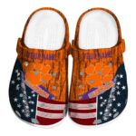 Customized Clemson Tigers Star Spangled Side Pattern Crocs Best selling