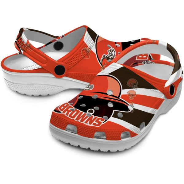 Customized Cleveland Browns Baseball Helmet Crocs Latest Model