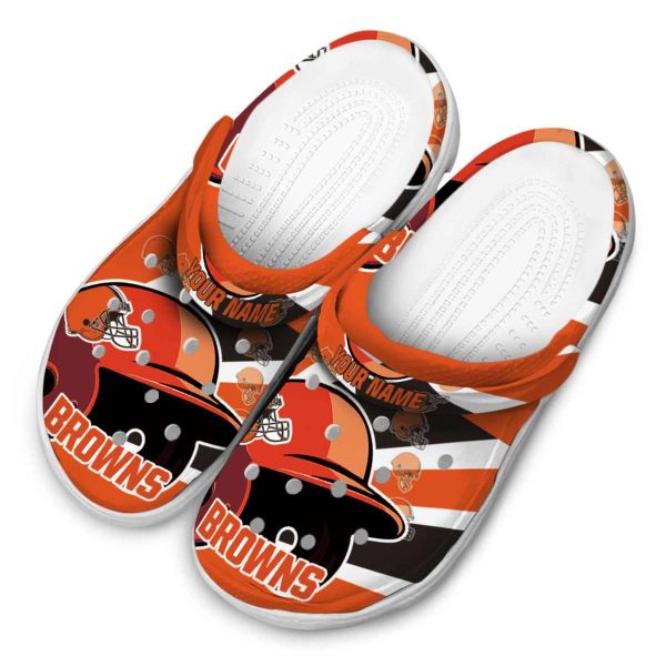 Customized Cleveland Browns Baseball Helmet Crocs Trendy