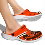 Customized Cleveland Browns Football Motif Crocs Best selling