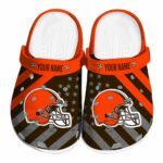 Customized Cleveland Browns Star Spangled Graphic Crocs Best selling
