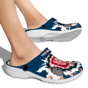 Customized Cleveland Guardians Gripping Hand Crocs High quality