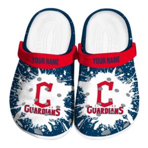 Customized Cleveland Guardians Splash Art Crocs Best selling