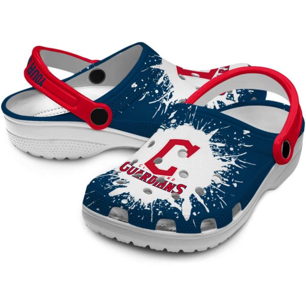 Customized Cleveland Guardians Splash Art Crocs Latest Model