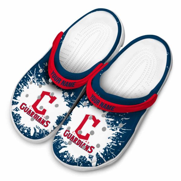 Customized Cleveland Guardians Splash Art Crocs Trendy