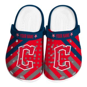 Customized Cleveland Guardians Star Spangled Graphic Crocs Best selling