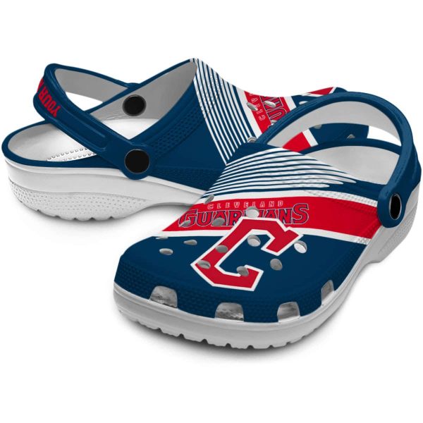 Customized Cleveland Guardians Vibrant Dual Tone Crocs Latest Model