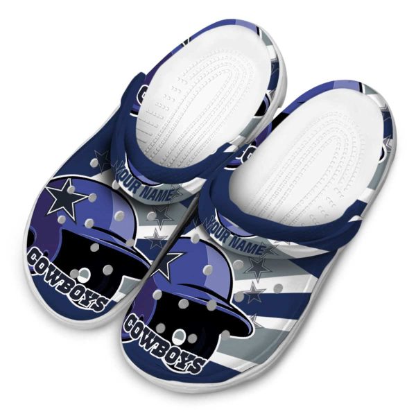 Customized Dallas Cowboys Baseball Helmet Crocs Trendy