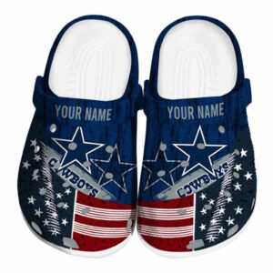 Customized Dallas Cowboys Star Spangled Side Pattern Crocs Best selling