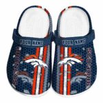 Customized Denver Broncos Contrasting Stripes Crocs Best selling