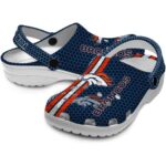 Customized Denver Broncos Contrasting Stripes Crocs Best selling