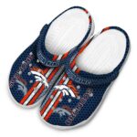Customized Denver Broncos Contrasting Stripes Crocs Best selling