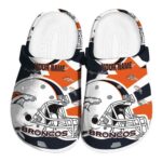 Customized Denver Broncos Football Helmet Crocs Best selling