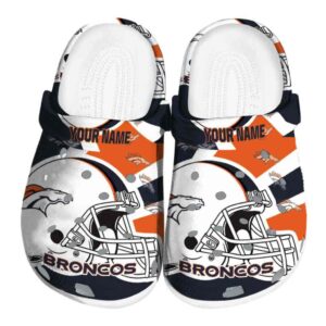 Customized Denver Broncos Football Helmet Crocs Best selling