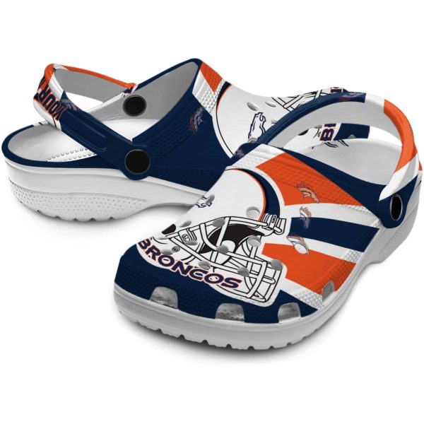 Customized Denver Broncos Football Helmet Crocs Latest Model