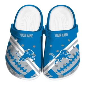 Customized Detroit Lions Football Motif Crocs Best selling