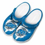 Customized Detroit Lions Splash Motif Background Crocs Best selling