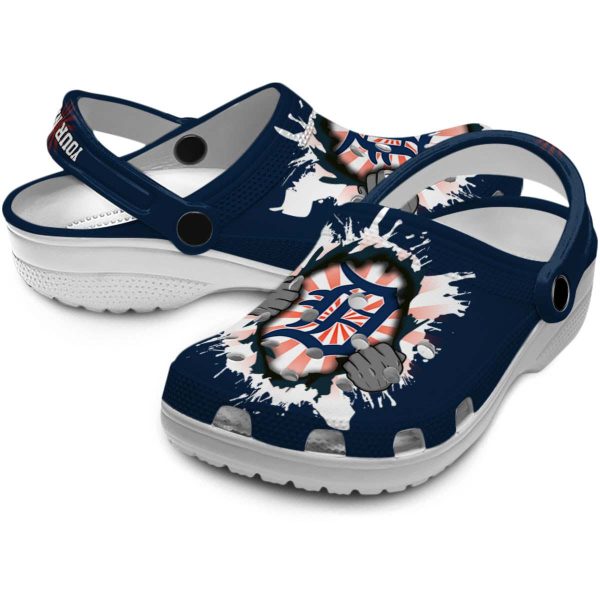 Customized Detroit Tigers Gripping Hand Crocs Latest Model