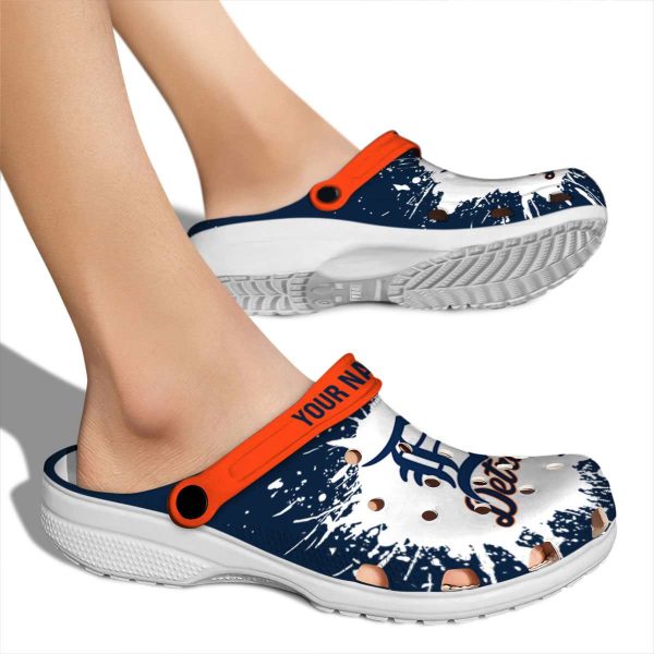 Customized Detroit Tigers Splash Art Crocs High quality