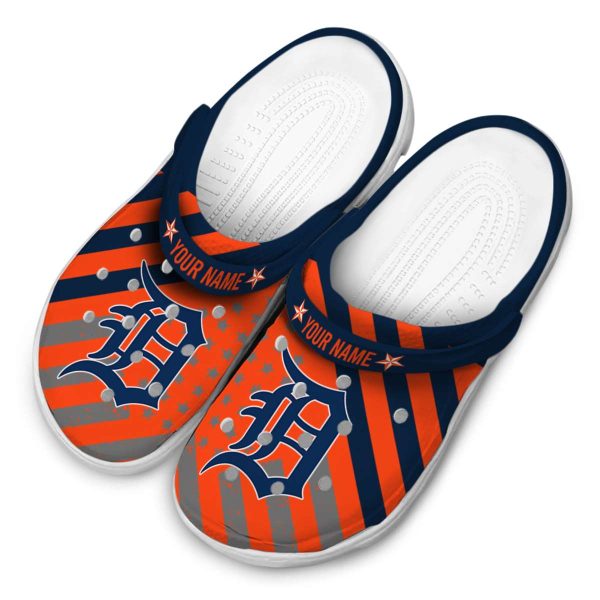 Customized Detroit Tigers Star Spangled Graphic Crocs Trendy
