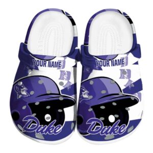 Customized Duke Blue Devils Baseball Helmet Crocs Best selling