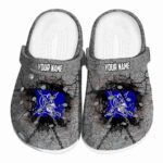 Customized Duke Blue Devils Cracked Ground Texture Crocs Best selling