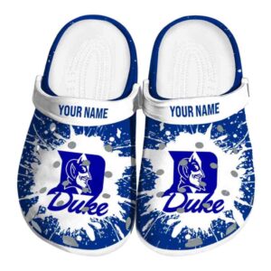 Customized Duke Blue Devils Splash Art Crocs Best selling