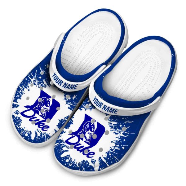 Customized Duke Blue Devils Splash Art Crocs Trendy