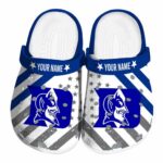 Customized Duke Blue Devils Star Spangled Graphic Crocs Best selling