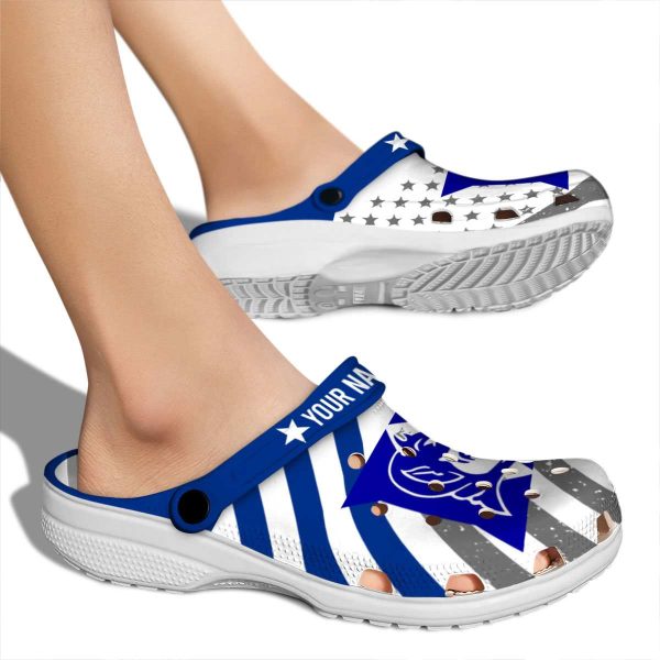 Customized Duke Blue Devils Star Spangled Graphic Crocs High quality