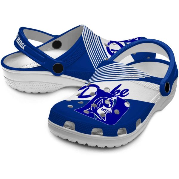 Customized Duke Blue Devils Vibrant Dual Tone Crocs Latest Model