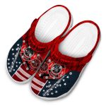 Customized Firefighter Star Spangled Side Pattern Crocs Trendy