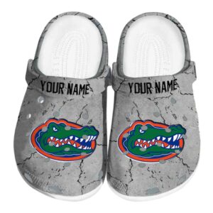 Customized Florida Gators Cracked Texture Crocs Best selling