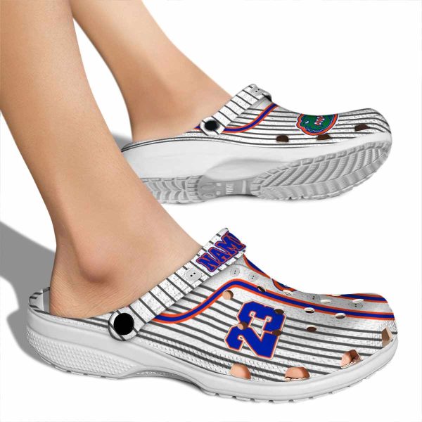 Customized Florida Gators Pinstripe Pattern Crocs High quality