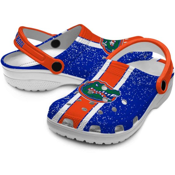 Customized Florida Gators Vertical Stripes Crocs Latest Model