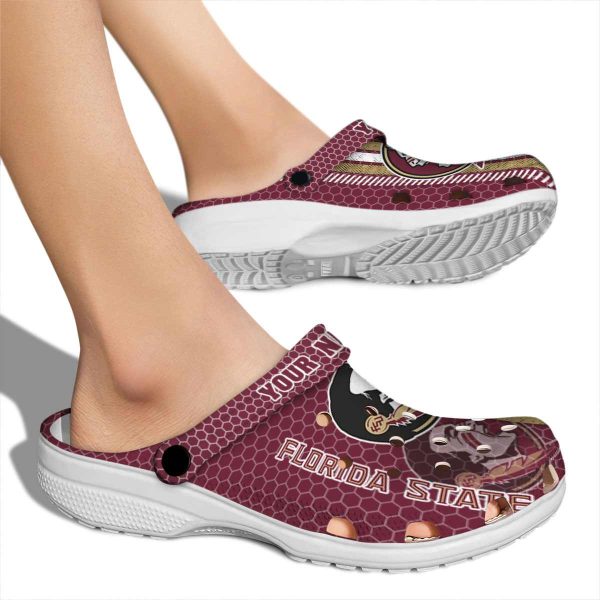 Customized Florida State Seminoles Contrasting Stripes Crocs High quality