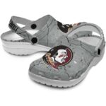 Customized Florida State Seminoles Cracked Texture Crocs Best selling