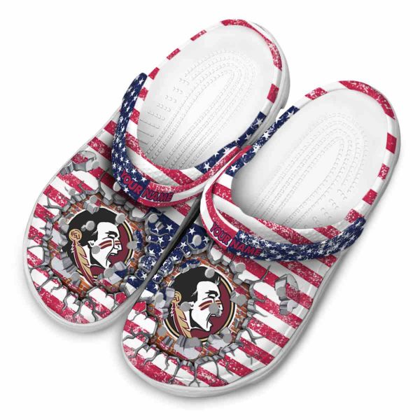 Customized Florida State Seminoles Freedom Splinter Crocs Trendy