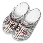Customized Florida State Seminoles Pinstripe Pattern Crocs Best selling