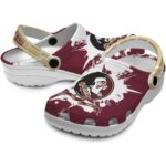 Customized Florida State Seminoles Splatter Pattern Crocs Best selling