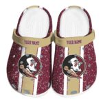 Customized Florida State Seminoles Vertical Stripes Crocs Best selling