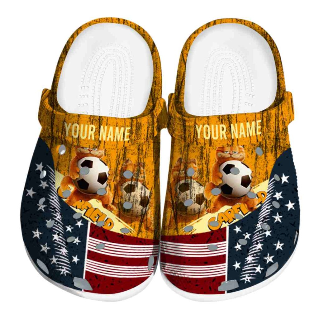 Customized Garfield Star-Spangled Side Pattern Clog - VivaCrocs