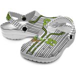 Customized Golf Pinstripe Pattern Crocs Latest Model