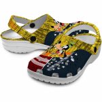 Customized Goofy Star Spangled Side Pattern Crocs Latest Model