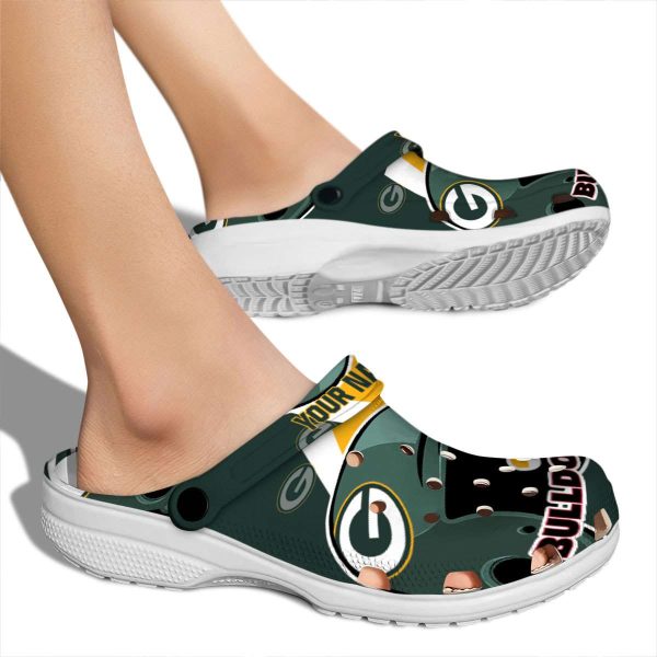Customized Green Bay Packers Baseball Helmet Crocs High quality